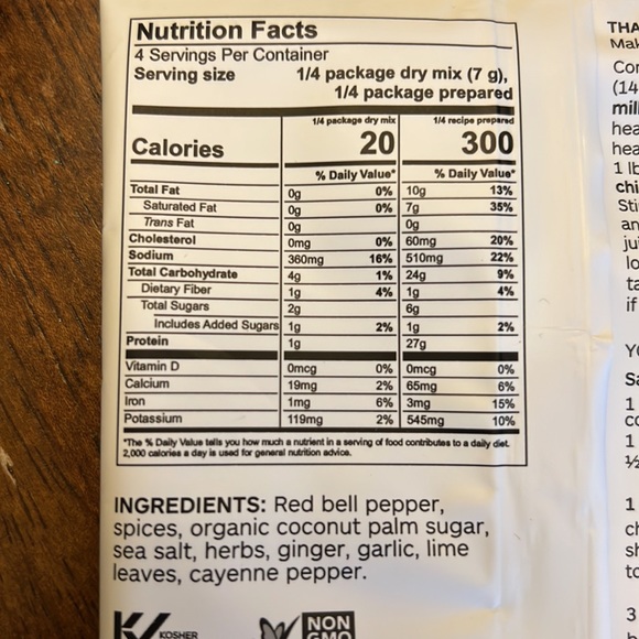 2 pkg Epicure Thai Stir-Fry and 1 pkg Thai Red Curry Gluten Free Seasoning - Picture 4 of 5